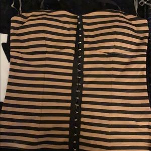 Brown and black striped shirt